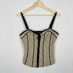 Vintage Y2K Lace Corset Tank Top Size Medium